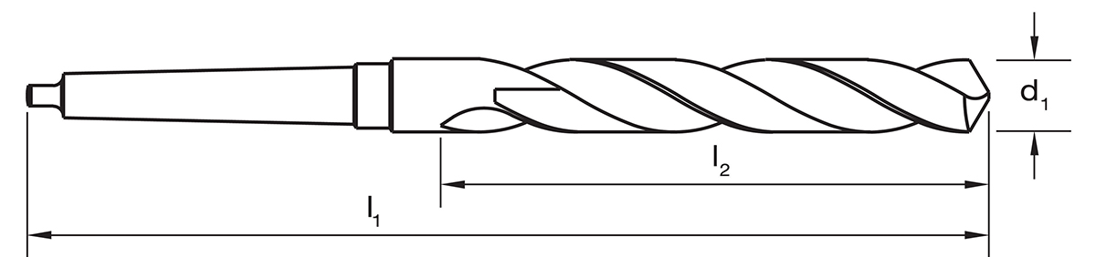 HSS Metrieke Taper Shank Twit Drills