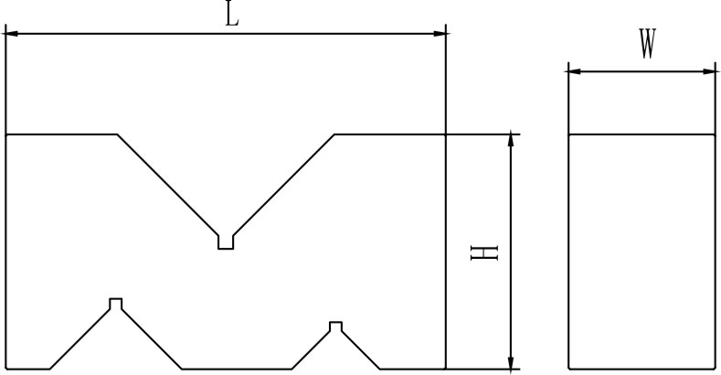 Precision non magnetic M Type V Blocks 1