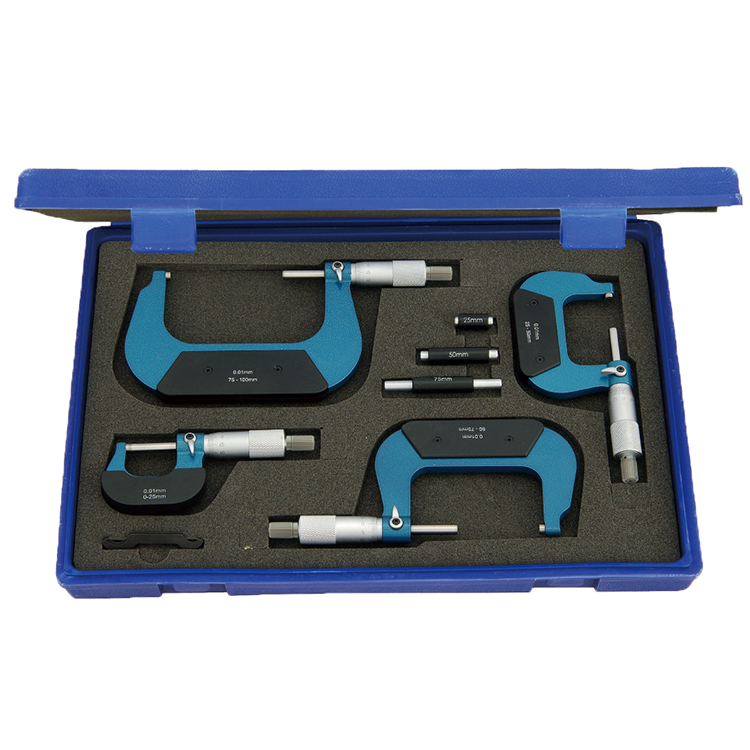 Outside Micrometer Set Of Inch & Metric Fo...