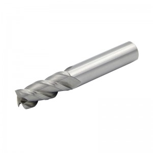 » HSS Inch 4 Flute End Mills With Bright Or TiN And TiAlN Coated